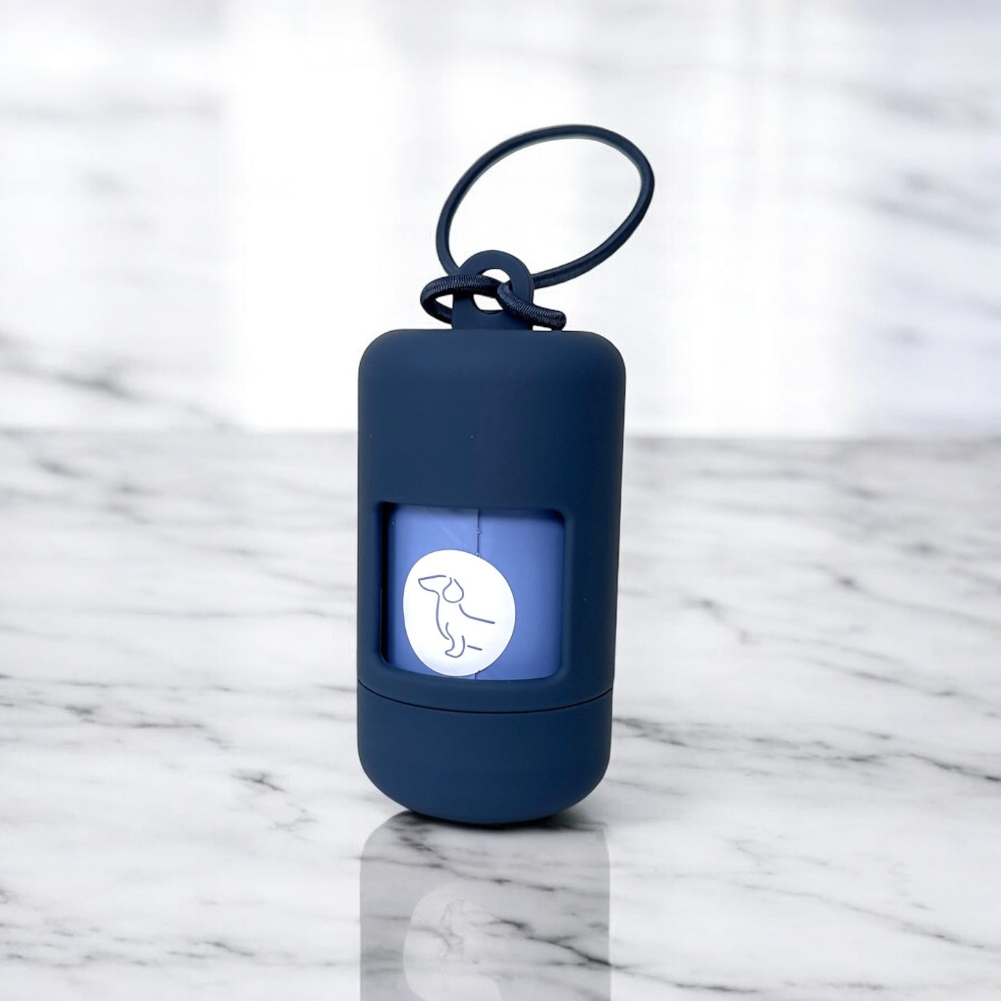 Navy Dog Poo Bag Dispenser image 0