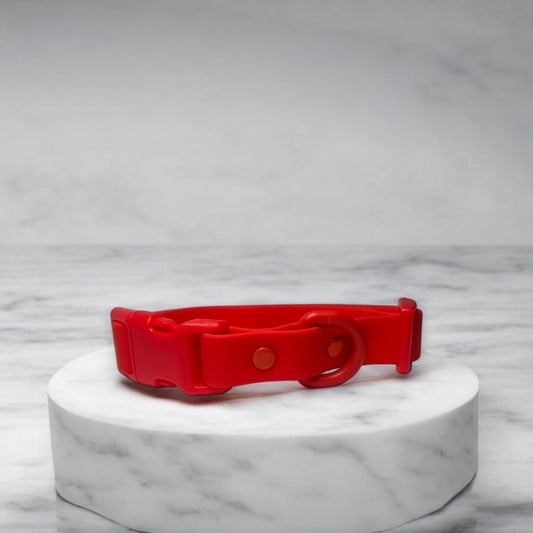 Waterproof Red Dog Collar image 0