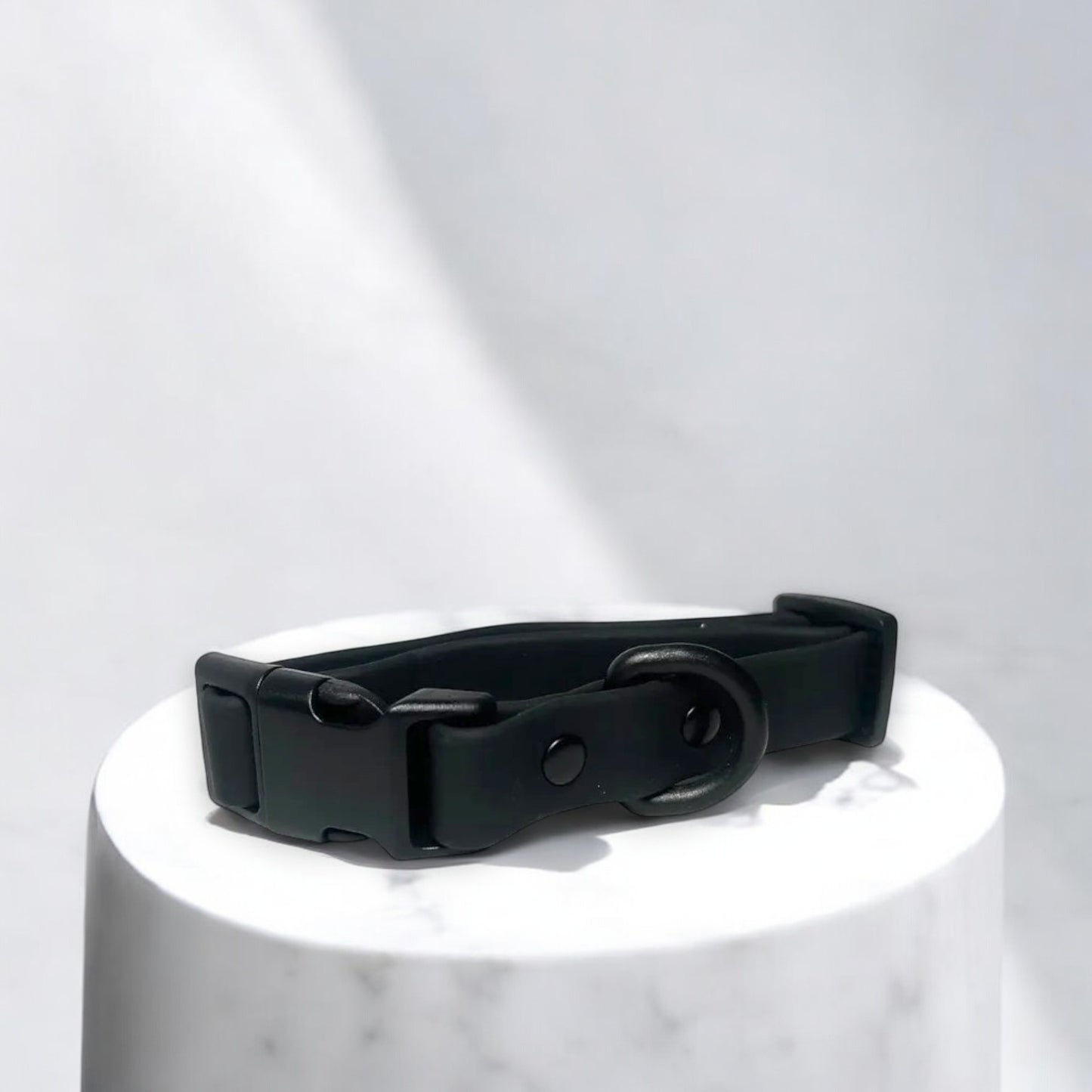 Waterproof Black Dog Collar image 0