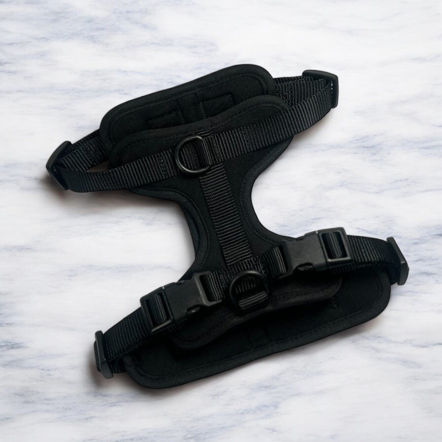 Durable Neoprene Black Dog Harness image 1