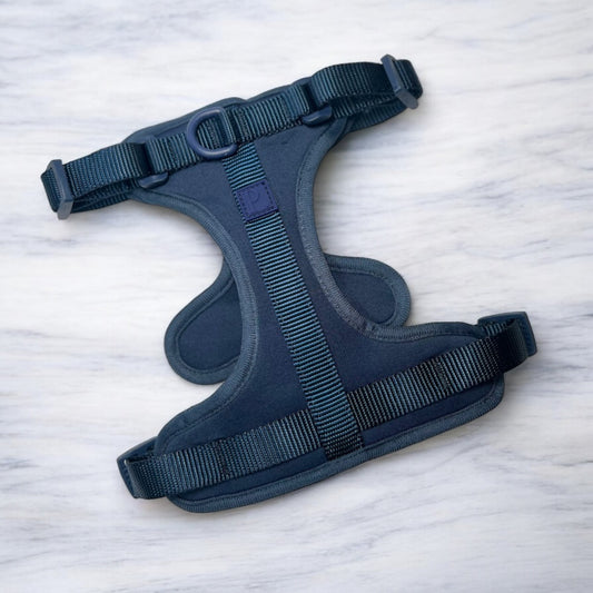 Durable Neoprene Navy Dog Harness image 0