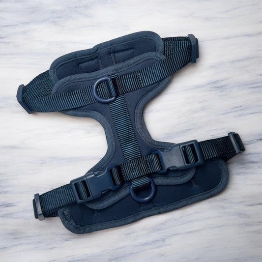 Durable Neoprene Navy Dog Harness image 1