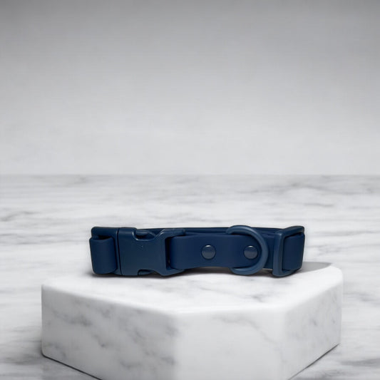 Waterproof Navy Dog Collar image 0