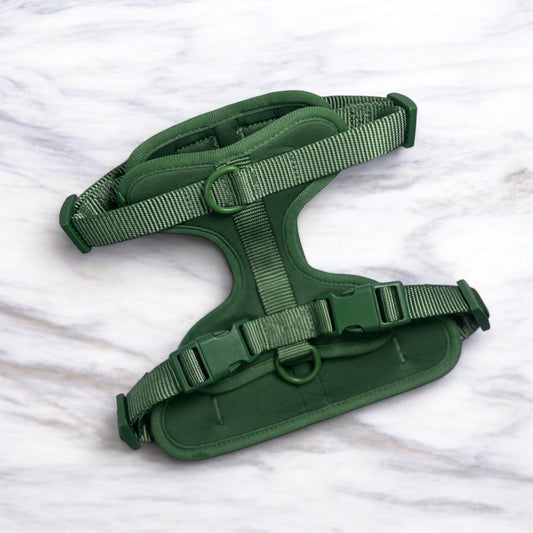 Durable Neoprene Green Dog Harness image 1